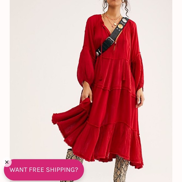 ISO Freepeople In the Moment Dress L Poppy - Picture 1 of 1